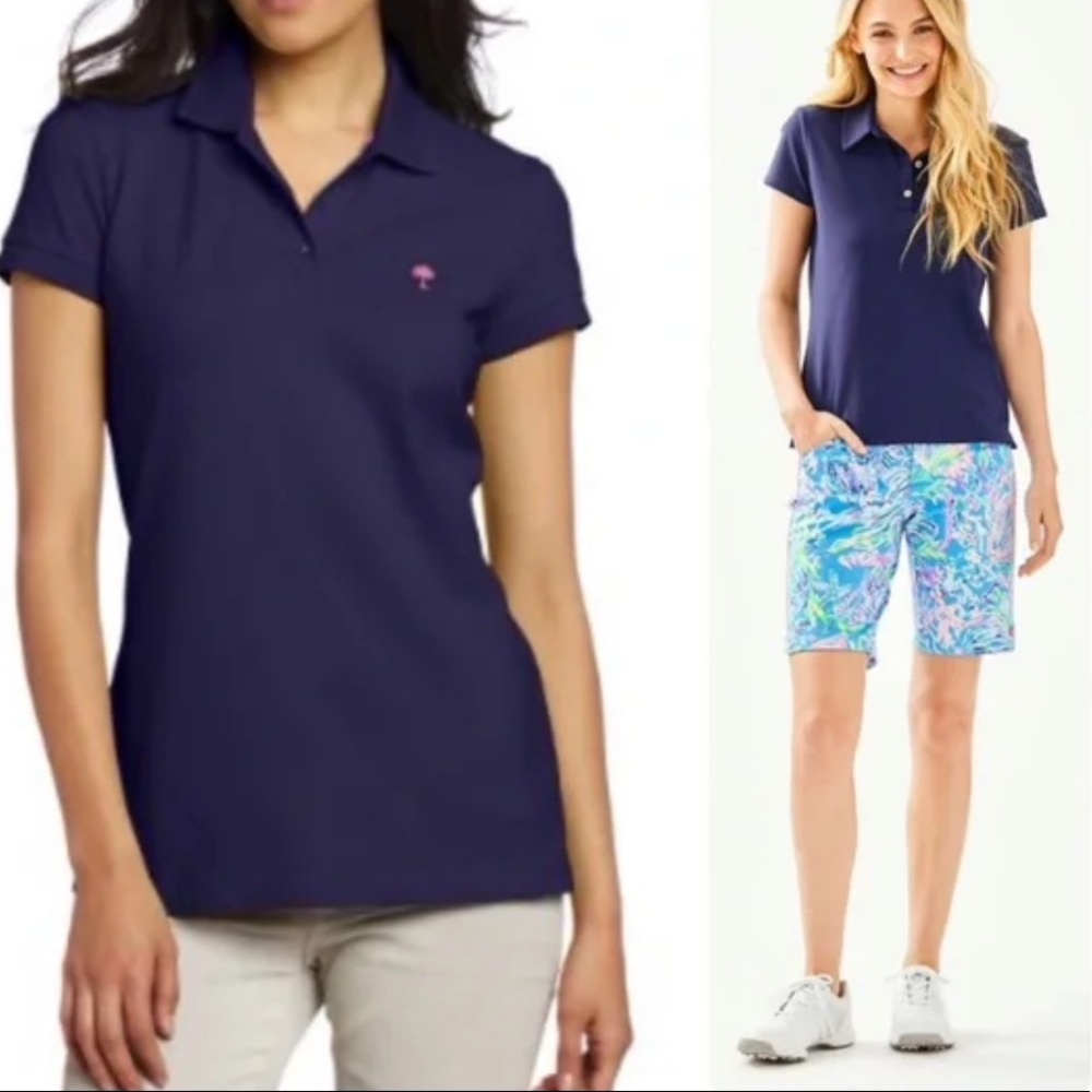 Size XS NWT Lilly Pulitzer Navy Blue Polo